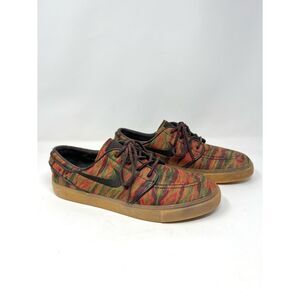 Nike SB Zoom Air Stefan Janoski Canvas Premium Camo Gum Multicolor Size 10.5
